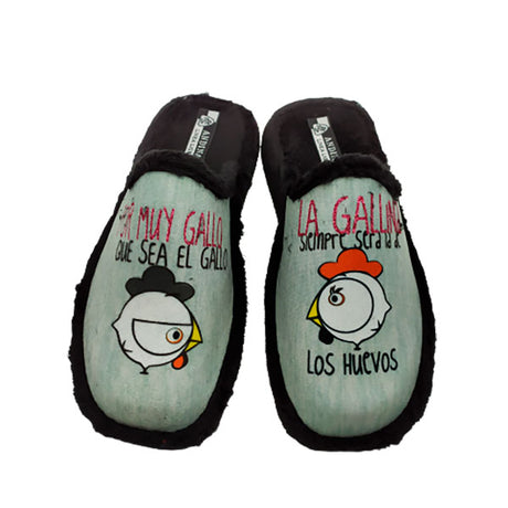 Zapatilla casa gallina y gallo de Andinas