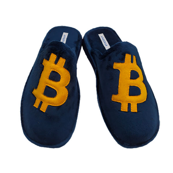Zapatilla Andinas de hombre con logo de Bitcoin