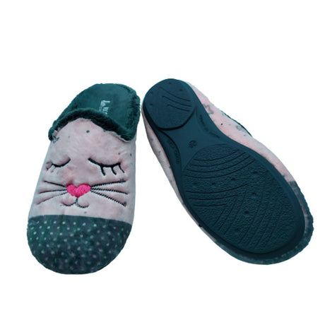 Zapatilla de casa terciopelo gatita Vulca-Bicha