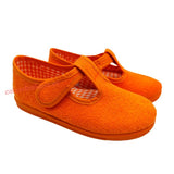 Zapatilla casa de verano para niño en naranja