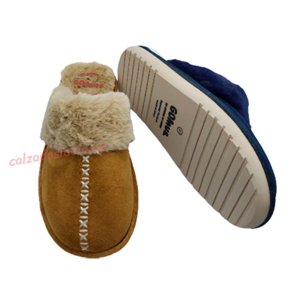 Pantufla de pelos por Gomus para mujer