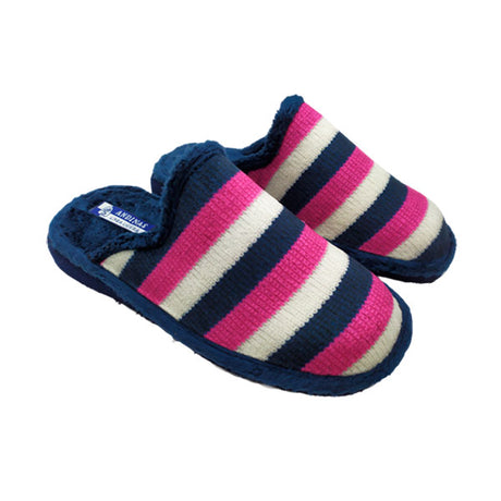 Zapatilla de casa mujer bandas de colores Andinas