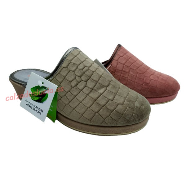 Zapatilla de casa de cuña con Aloe Vera Doctor Cutillas