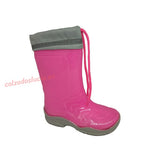 Bota de agua rosa con collarín 