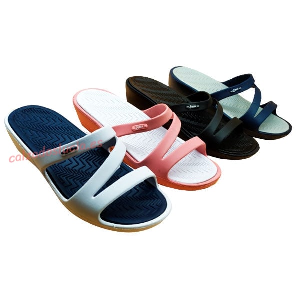 Chancla Beppi acolchada con cuña