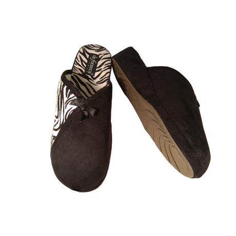 Elegante chinela combinado cebra