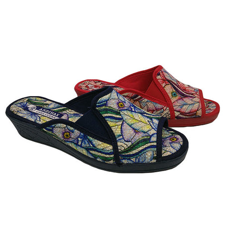 Chinela de cuña estampada de Andinas