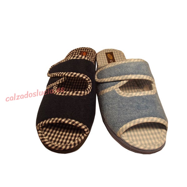 Zapatilla casa verano con velcro Doctor Cutillas