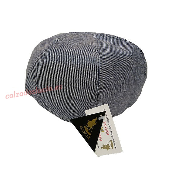 Gorra de verano cosida en gajos azul