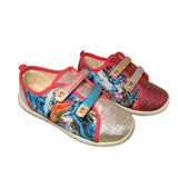 Zapatillas brillantes con velcro