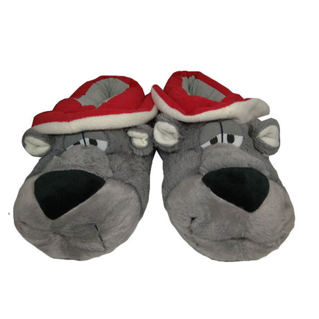 Pantufla perro con sombrero