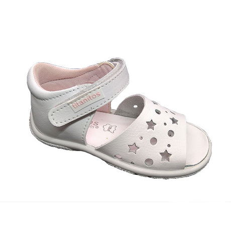 Sandalia lavable de Titanitos en blanca
