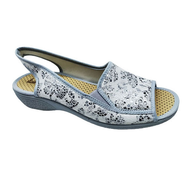 Sandalia con motivos plateados de Vulca-Bicha