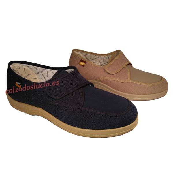 Zapatilla ancho especial con velcro de Doctor Cutillas