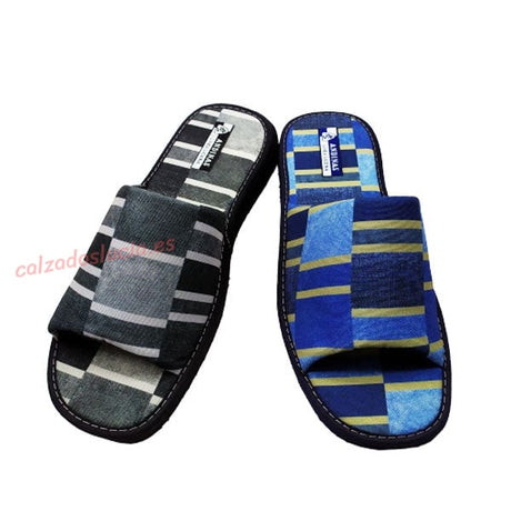 Chinela de lona a rayas de Andinas