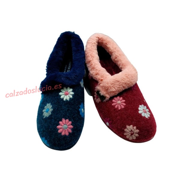 Zapatilla franela bordada Marpen Slippers