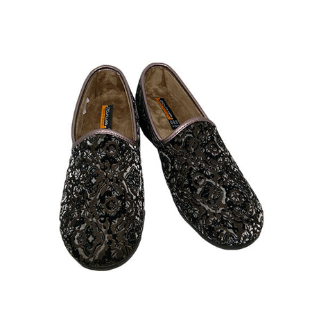 Zapatilla terciopelo grabado Doctor Cutillas