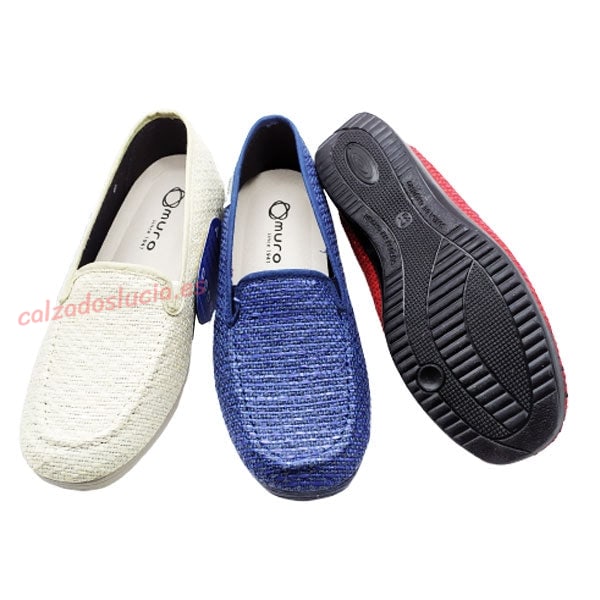 Manoletina trenzada de rafia por Muro